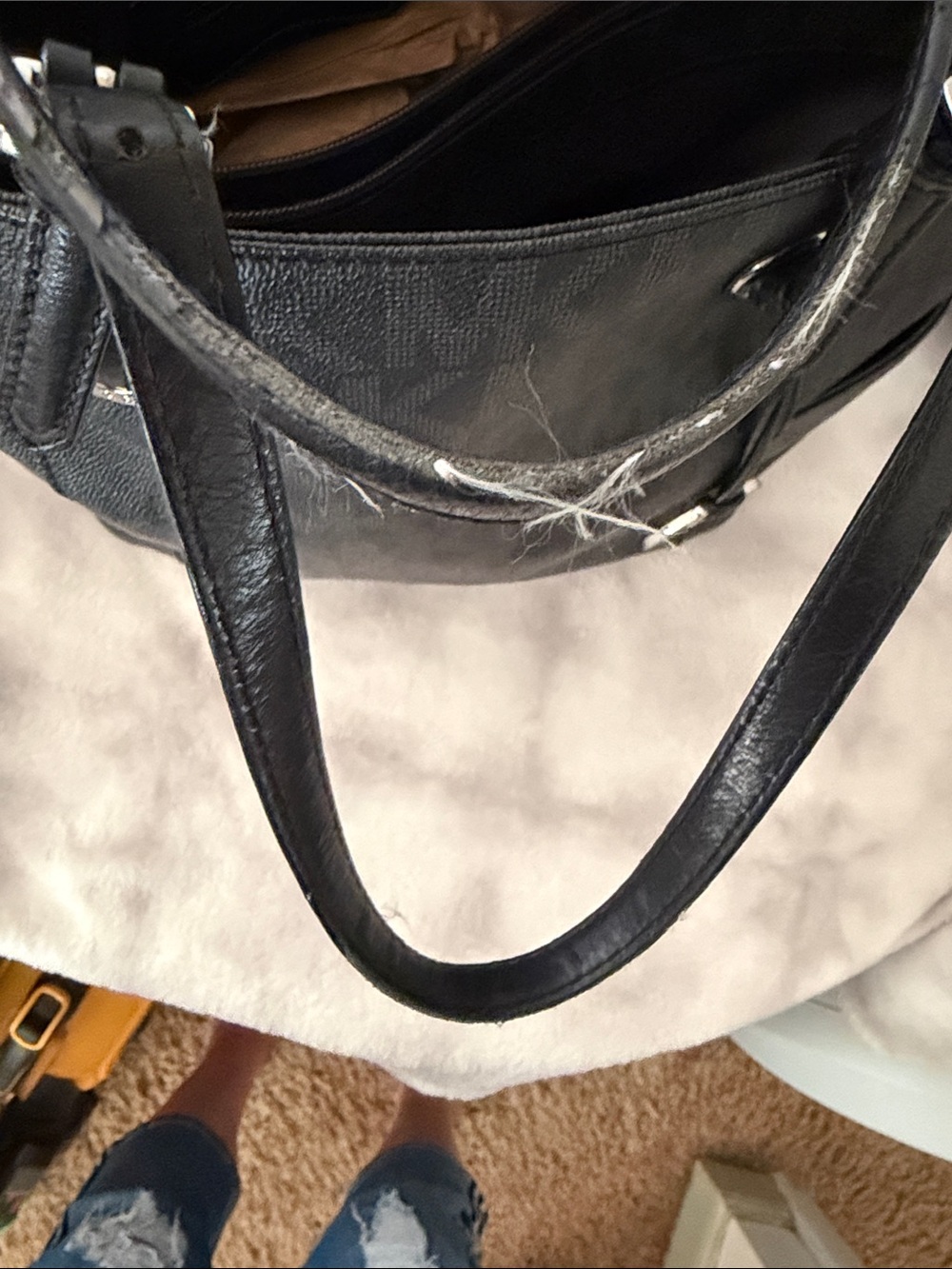 Michael Kors Black MK Logo Tote with Silver Hardware - Picture 2 of 9